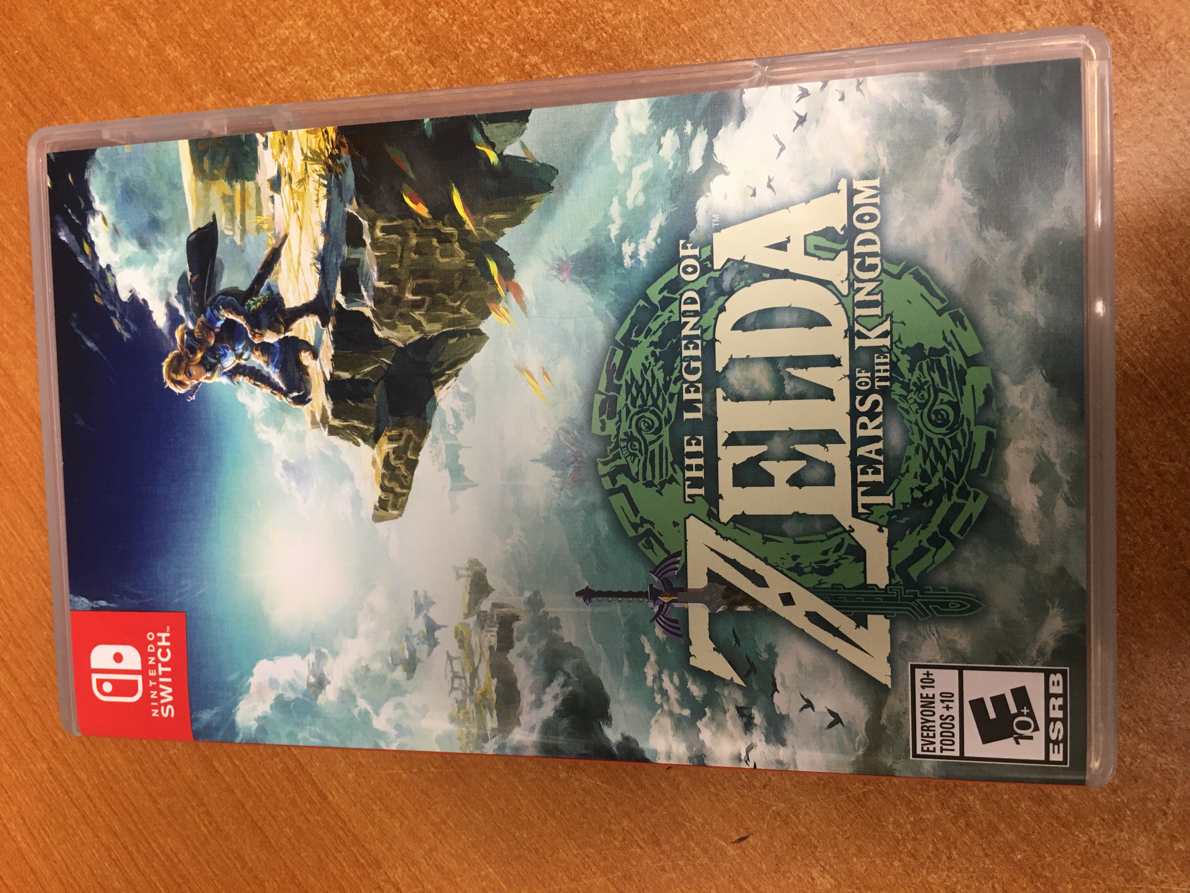 Photo of the front of the Tears of the Kingdom package